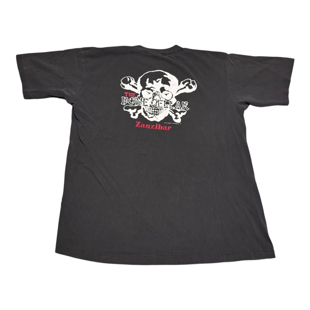 Vintage 1985 Oneita The Bone Cellar Zanaibar Shirt Men's XL (Fits Large) FLAWS